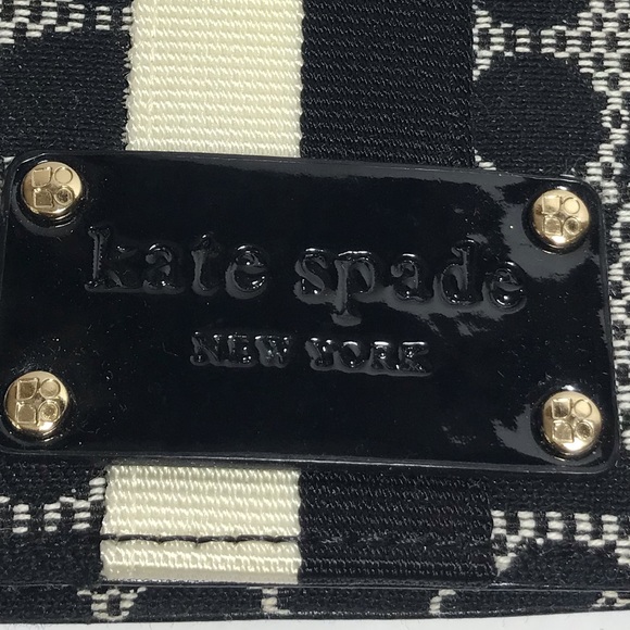 Kate Spade Small Black White Geometric Pattern Wallet NWOT - Picture 5 of 12